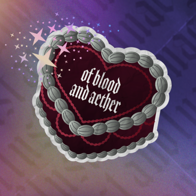 Sticker: Of Blood & Aether Book Cake