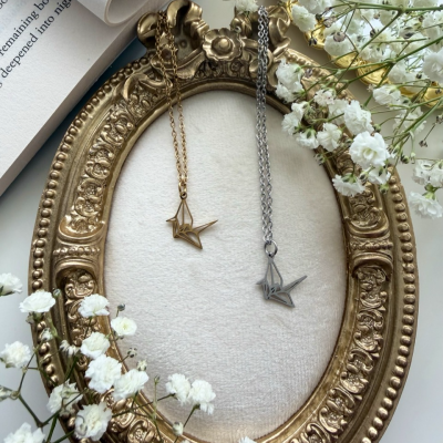 Origami Crane Necklace