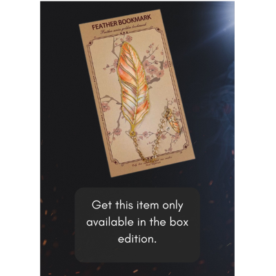 1 Metal Feather Bookmark with Pendent