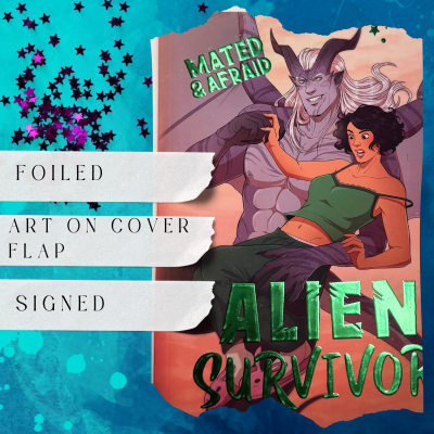 Alien Survivor Foiled Paperback - Signed Special Edition Romance Book