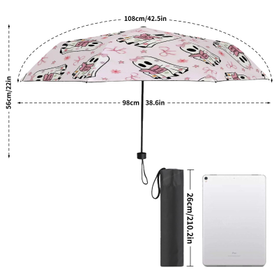 Cute reading ghost bookish umbrella