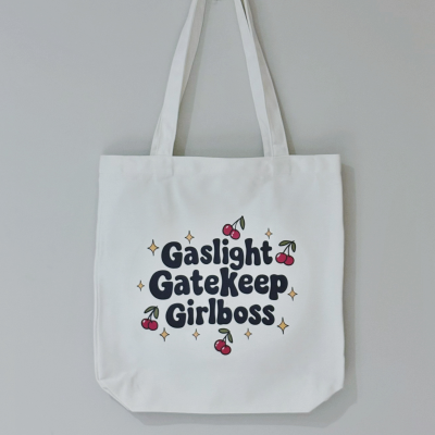 Girl Boss Library Tote Bag