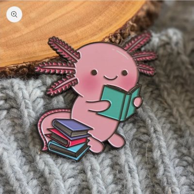 Readsalotl Enamel Pin