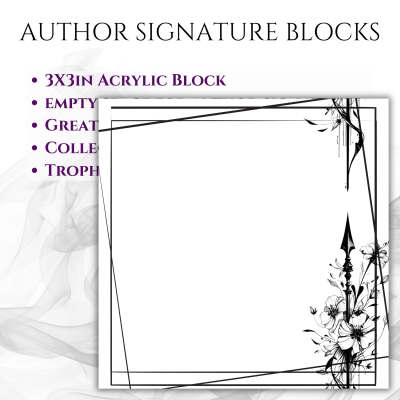 3"x3" Author Signature Block (#18 Spear)