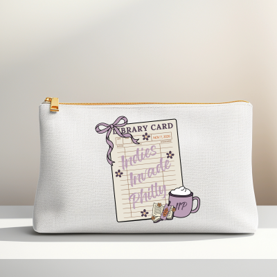 Zipper Pouch - Library Card