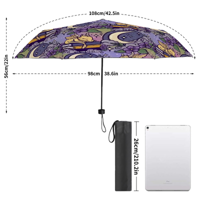 Sleeping gold Book dragon bookish umbrella