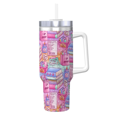 40 oz travel mug book shopping addict
