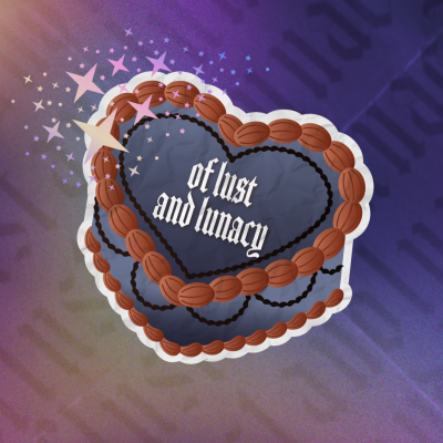 Sticker: Of Lust & Lunacy Book Cake