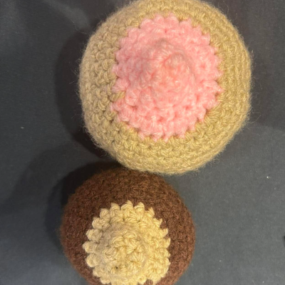 Two Crochet Boobs