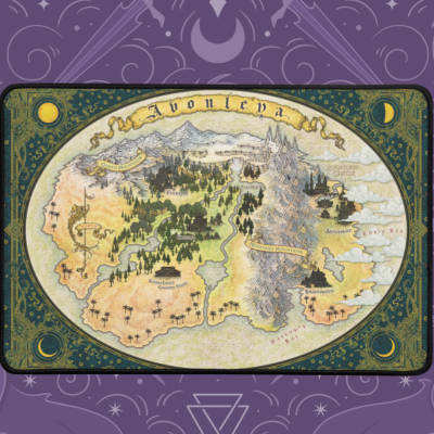 Avonleya Map Deskmat 12"x18"