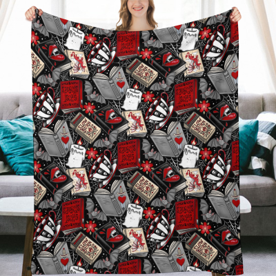 Bookish blanket Slow burn red