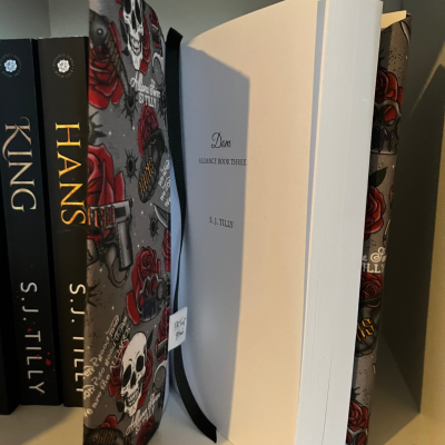 Fabric Dust Jacket / Book Cover - Gray