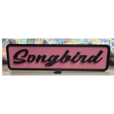 Songbird Bookshelf Sign (Songbird)
