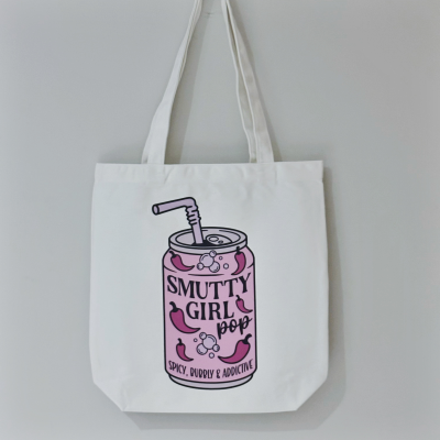 Smutty Girl Fizzy Drink Library Tote Bag