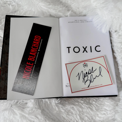Signed Red Foil Book Plate
