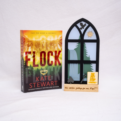 Officially Licensed The Ravenhood Sean Stained Glass Style Window Bookshelf Signs
