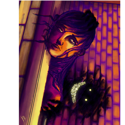 Cheshire Nightmare - Glowrot Art Print