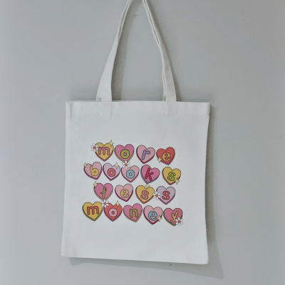 More Books Less Money Library Tote Bag