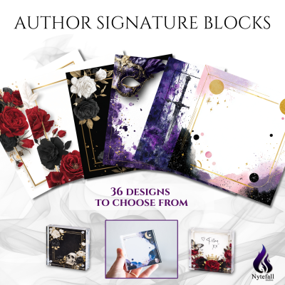 3"x3" Author Signature Block (#3 Skull)