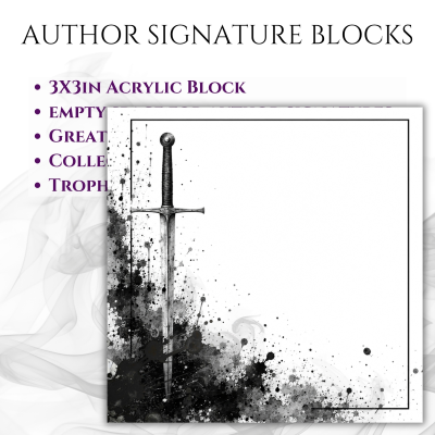 3"x3" Author Signature Block (#16 Sword)