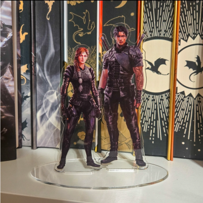 Xaden and Violet Standee