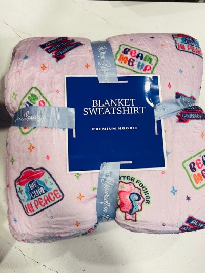 Monster F*cker Wearable Blanket - Cozy Sherpa-Lined Reading Companion