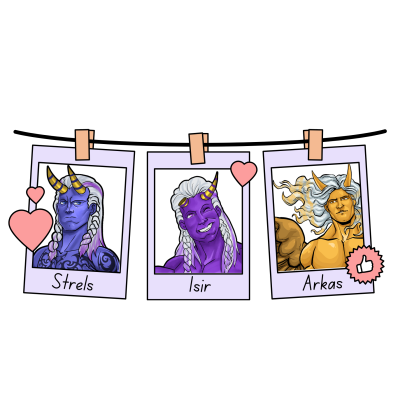 Strels, Isir, Arkas Sticker