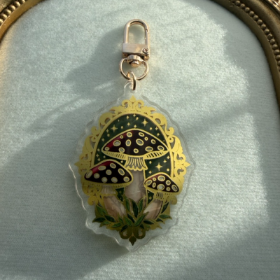 Magical mushroom Keyring