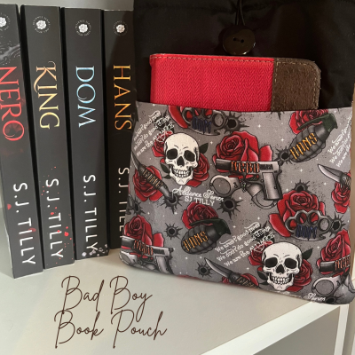 2 IN 1 BAD BOY Book Pouch - Gray