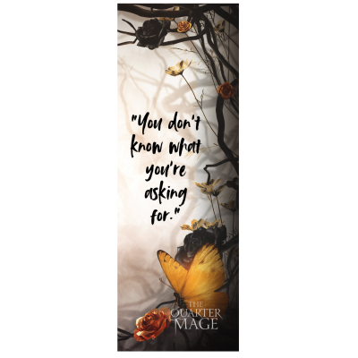 The Quarter Mage Bookmark "You don't know what you're asking for."