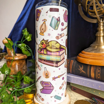 Fantasy Reader Slim Tumbler