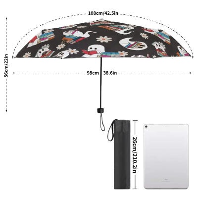 Booooks ghosts bookish umbrella